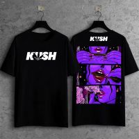 มีสินค้า KUSH T-shirt Clothing (S-3XL) COD เสื้อผู้ชาย เสื้อยืดสีดำ เสื้อยืด Oversize สำหรับผู้ชาย