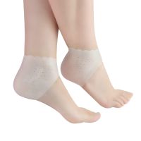 【hot】❏✹❁  2Pcs Silicone Feet Socks Moisturizing Gel Heel Thin with Hole Cracked Foot Protectors Cover