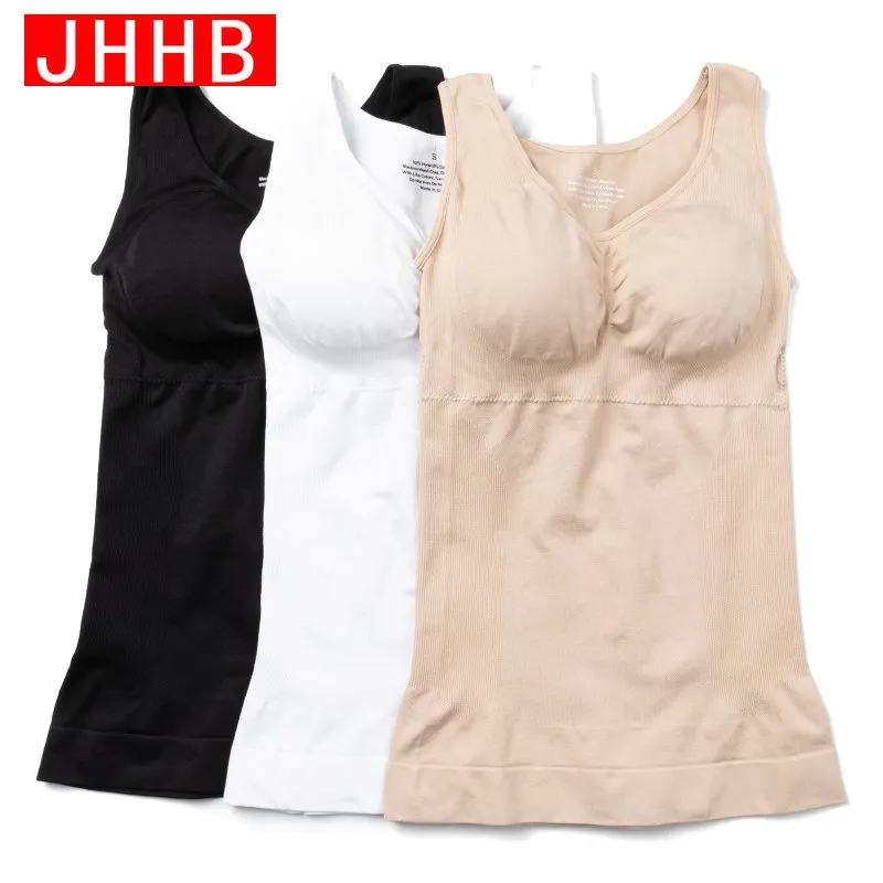 JHHB Women Tummy Control Shapewear Classic 2-IN-1 with Padded Bra