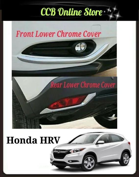 HONDA HRV Front n Rear Bumper Bottom Garnish Chrome Cover | Lazada