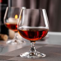 Crystal brandy wine glass short-legged high-end red XO cognac goblet small foreign wholesale wine glass