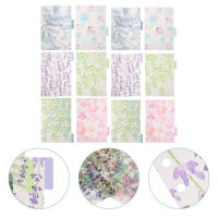 FICUESTORE【New】 12pcs แท็บตัวหาร A5 Binder Dividers Floral Pattern Binder Index INDEX ดัชนีแท็บตัวหารตัวหารตัวหาร