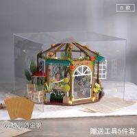 2023diy Hut Rose Garden Tea House โมเดลแฮนด์เมดทานาบาตะของเล่นวันวาเลนไทน์ของขวัญวันเกิดเด็กชายและเด็กหญิง