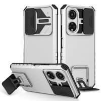 Honor X7 Case,RUILEAN Rugged Heavy Duty Stand Case with Slide Camera Cover &amp; Kickstand Case