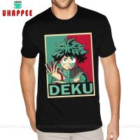 เสื้อยืดหลวมความแปลกใหม่ของฉันฮีโร่สถาบันการศึกษา Midoriya เสื้อยืดเสื้อแขนสั้นกำหนดเองผู้ชายสีดำ4XL ขนาดพิเศษ4XL 5XL ของขวัญ6XL ดีที่สุด