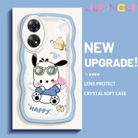 Jlingji เคสสำหรับ OPPO Reno 8 T 5G Reno8 T เคส A1 Pro ลาย Pochacco น่ารักหลากสีเคสโทรศัพท์กันกระแทกแบบนิ่มเคสโทรศัพท์ TPU ใสปลอกซิลิโคนรวมทุกอย่างฝาครอบป้องกันหัวกล้อง