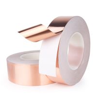 30 Meters Single Side Conductive Copper Foil Tape Strip Adhesive EMI Shielding Heat Resist Tape  25mm 30mm