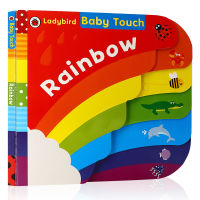 Original English Baby Touch Rainbow Large paperboard touch book operation concept childrens Enlightenment picture book little Ladybug Rainbow Bridge ladybird childrens picture book reading enlightenment understanding color