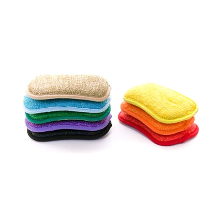 5-10pcs-sponges-for-dishes-non-scratch-microfiber-sponge-non-stick-pot-cleaning-tools-gadgets