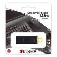 แฟลชไดร์ฟ flash drive แฟลชไดร์ฟ usb Kingston Flash Drive DataTraveler Exodia USB 3.2 128GB รับประกัน 5 ปี รุ่น DTX/128