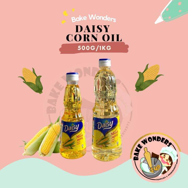 Daisy Corn Oil [1KG/500G]/Corn Oil/Daisy Oil/Minyak Jagung/Omega 6 Oil