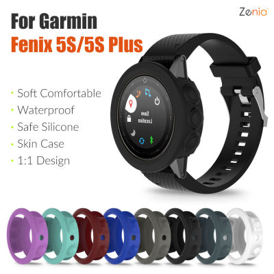Zenia เปลี่ยนผิวนุ่มซิลิโคนป้องกันกรณีสำหรับ Garmin Fenix 5S Plus Fenix5S สมาร์ทกีฬานาฬิกาอุปกรณ์เสริม