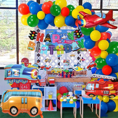 Transportation Theme Balloon Garland Arch Kit Airplane Car For Kids Boy Birthday Party Supplies Baby Shower Decoration Ballons