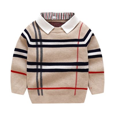 Warm Children Clothes Autumn Winter baby Boy Pullover Clothing Baby Long Sleeve Child Sweater Fashion Knitted Kids Shirt