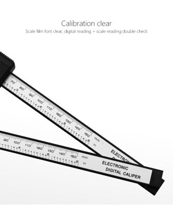 Electronic Digital Display Vernier Caliper 0-Plastic Digital Display Caliper Measuring Tool Measuring Inner Diameter Outer Diame