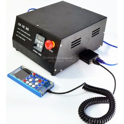 ♘ DC Brushless Spindle Drive 4 Axis CNC Control Box MACH3 LPT Handle Controller For Cnc Engraving Machine