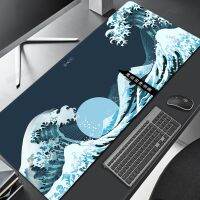 Great Wave Mousepad แผ่นรองโต๊ะกันน้ำโต๊ะทำงานแล็ปท็อปอุปกรณ์เกมเมาส์พรมยางกันลื่นด้านล่างใหม่