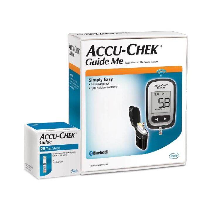 Accu Chek Guide Me Meter (For Blood Glucose Test With Bluetooth ...