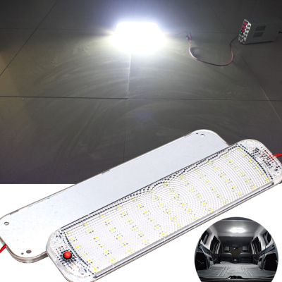 【CW】NEW 72LED 12V-80V LED Car Vehicle Interior Dome Roof Ceiling Reading Light Lamp Interior Car Roof Light Car Interior Lighting