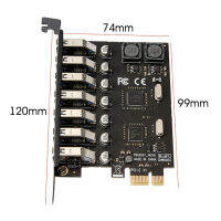 3.0 7 USB 3.0 PCI-E Expansion Card Adapter 7 Ports Hub External Controller