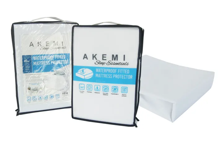 akemi sleep essentials waterproof quilted fitted mattress protector