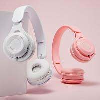 【Undine earphone】M6ไร้สายพับชุดหูฟัง Macarons หูฟังเล่นเกมบลูทูธเบสหนัก