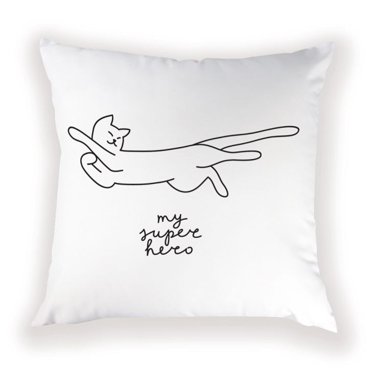 cute-cat-pillow-cases-cartoon-animal-decor-cushion-cover-letter-throw-pillows-case-white-home-decorative-cushions-covers-kissen