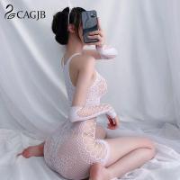 1pcs Women Sexy Costume Mesh Tights Underwear Uniforms Nightdress Sex Kawaii Lingerie Cosplay Rabbit Uniforms