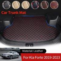 สำหรับ Kia Forte Cerato K3 BD 2019 ~ 2023 2022รถบูตการเดินเรือหลังพรมกระโปรงหลังรถสัมภาระถาดวางพื้นอุปกรณ์เสริมพรมกันน้ำ