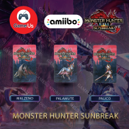 Set 3 Thẻ Amiibo Game Monster Hunter Rise Sunbreak Nintendo Switch