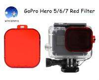 Hero Gear Diving กรองสำหรับ GoPro Hero 5/6/7 การกระทำ Camera (สีแดง)  Hero Gear Diving Filter for GoPro Hero 5/6/7 Action Camera (Red)