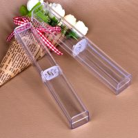5pc Transparent acrylic pencil Tool case Plastic Pencil Pens storage box Stationery Office Supplies