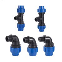 ℗❖ 1Pc PE Connector pipe fittings 20MM 25MM 32MM water Tube direct 1/2 3/4 1 Male Thread Quick Connect Tubing Fittings Joint