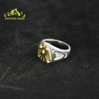 Wild horse farm hand made goros takahashi goro style manual ring eyas ring silver thunderbird —D0517