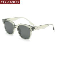 {Paopao glasses} Peekaboo กรอบใหญ่ Tr90แว่นกันแดด P Olarized ผู้ชายสไตล์เกาหลี U Nisex แฟชั่นสแควร์ซันแว่นตาสำหรับผู้หญิง Uv400สีเขียวสีส้ม