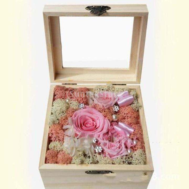 wdclever-natural-plain-wooden-box-unpainted-wood-storage-case-glass-lid