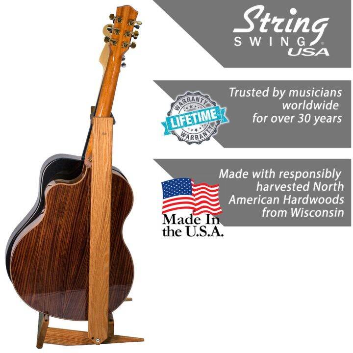 woww-สุดคุ้ม-ขาตั้งกีตาร์-string-swing-hardwood-side-loading-in-guitar-rack-ราคาโปร-ชั้น-วาง-ของ-ชั้นวางของ-ไม้-ชั้นวางของ-ผนัง-ชั้นวางของมินิ