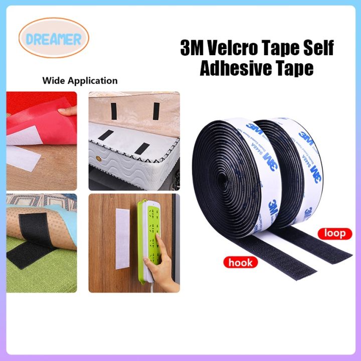 20/100mm in Width Strong Self Adhesive Velcro Heavy Duty Hook and Loop Tape  Fastener Sticky