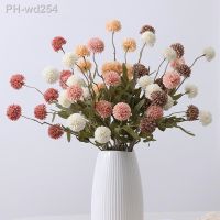 Dandelion Artificial Flowers Wedding Decoration 5 Head Fake Flowers Small Thorn Ball DIY Home Decor Bouquet Valentines Day Gift