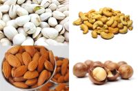 รวมมิตรธัญพืช 4 อย่าง 4 สหาย  อัลมอนด์ (Almond) , เม็ดมะม่วงหิมพานต์ , ถั่วพิสตาชิโอ , ถั่วแมคคาเดเมีย อย่างละ 250 กรัม คุ้มสุดๆๆ ได้ถึง 4 อย่าง Hayatie_Shop