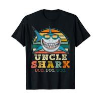 เสื้อยืดพิมพ์ลายแฟชั่น ใหม่ เสื้อยืดลําลอง แขนสั้น พิมพ์ลายลุงฉลาม ของขวัญวันเกิด สไตล์วินเทจ แฟชั่นฤดูร้อน สําหรับครอบค  VL3K