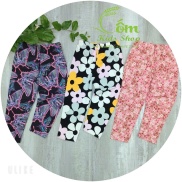 set 3 quần legging dài họa tiết chất cotton co dãn 4 chiều từ 10_20kg