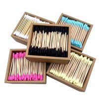 【YF】 200pcs/ Pack Double Head Cotton Swab Women Makeup Buds Tip for Medical Wood Sticks Nose Ears Cleaning Health Care Tools