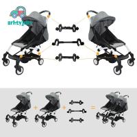 SRHTY ถอดออกได้ ทารกทารกแรกเกิด พลาสติกทำจากพลาสติก Twin prams ทารกแฝด รถเข็นเด็กทารกปลอดภัย อุปกรณ์เสริมสำหรับรถเข็นเด็ก ตัวเชื่อมต่อรถเข็นคู่ อะแดปเตอร์เชื่อมต่อรถเข็นเด็ก ตัวเชื่อมต่อยึดรถเข็นเด็ก