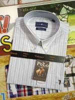 ?Polo Valente" เสื้อเชิ้ตแขนสั้นลายริ้วผ้า COTTON CVC เนื้อแน่นสวมใส่สบายจัดลายใหม่มาลด 70% จาก 1,690 บาทเหลือ 490 บาท