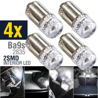 หลอดไฟ Led T4w Ba9s 4x 12V 2led Smd 2835หลอดไฟ Led Canbus ข้อผิดพลาดพร้อมโปรเจคเตอร์สำหรับรถยนต์ Sidight Backup ไฟเก๋งสีขาว