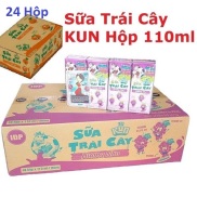 SỮA TRÁI CÂY KUN 24 hộp 4 VỊ sữa Công nghệ Nhật bản hộp 110ml