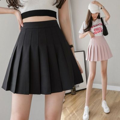 【CC】₪  Korean Skirt Shorts Waist Skirts Ladies Pleated Kawaii Female