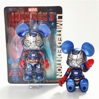 โมเดลตุ๊กตาฟิกเกอร์ Iron Man Patriot Violent Bear ขนาดเล็ก ขยับข้อต่อได้ สําหรับตกแต่ง