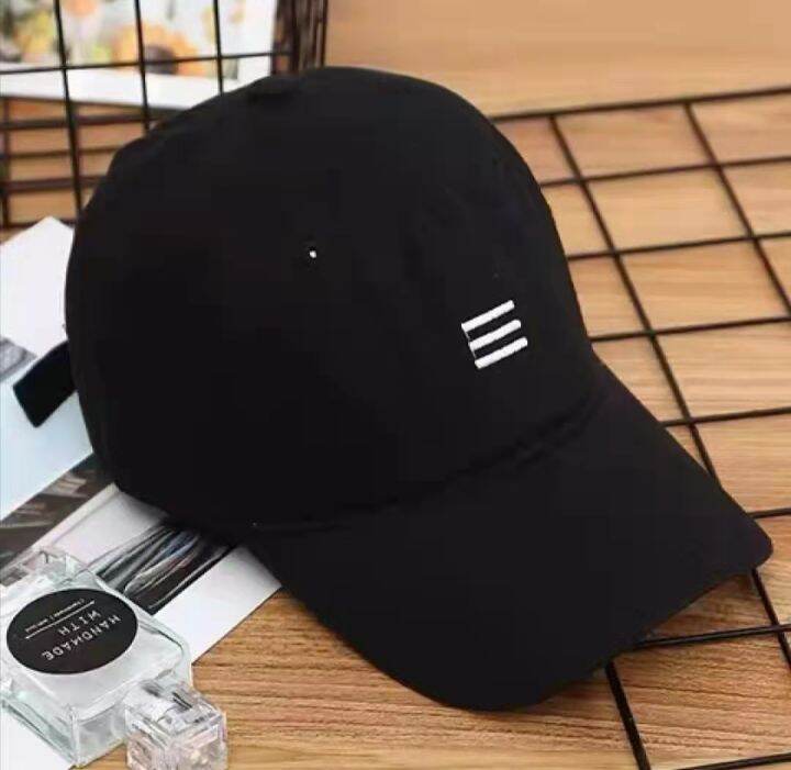 3 Bar Baseball Cap Unisex Cotton Lazada PH